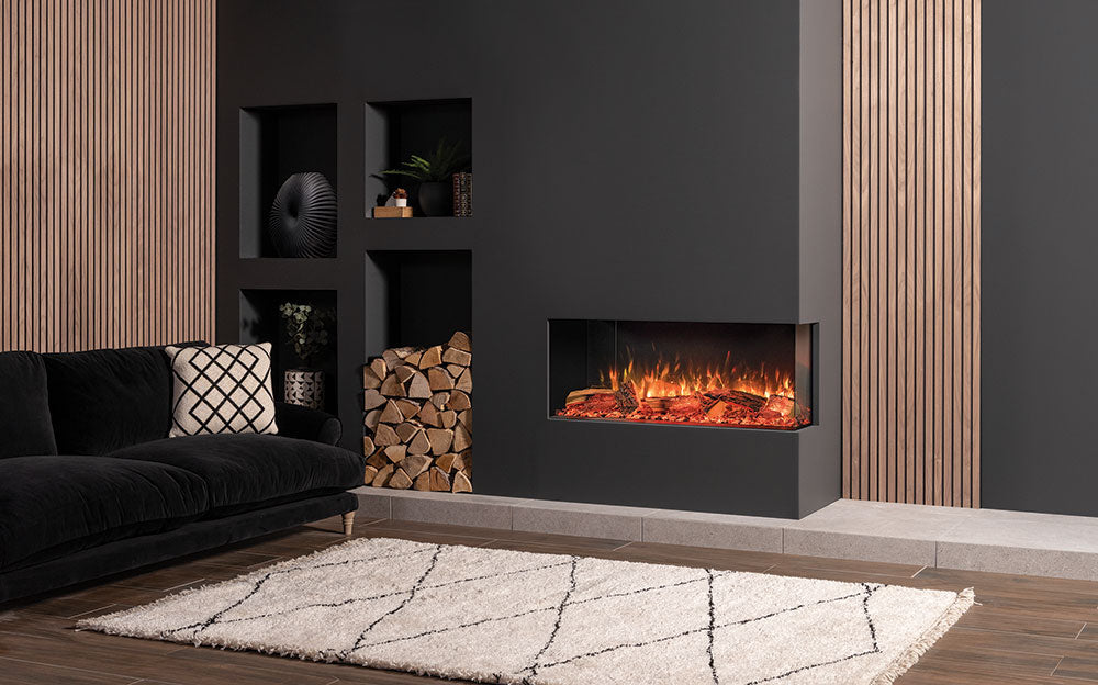 Onyx Avanti 110RW Two Sided - Electric Fires