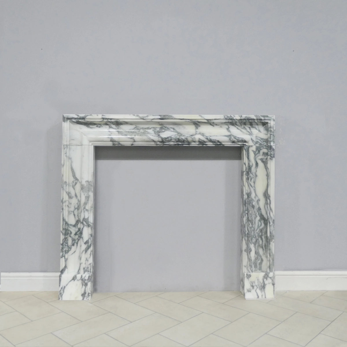 Marble Fireplace Surround - Bolection Arabescato - Polished