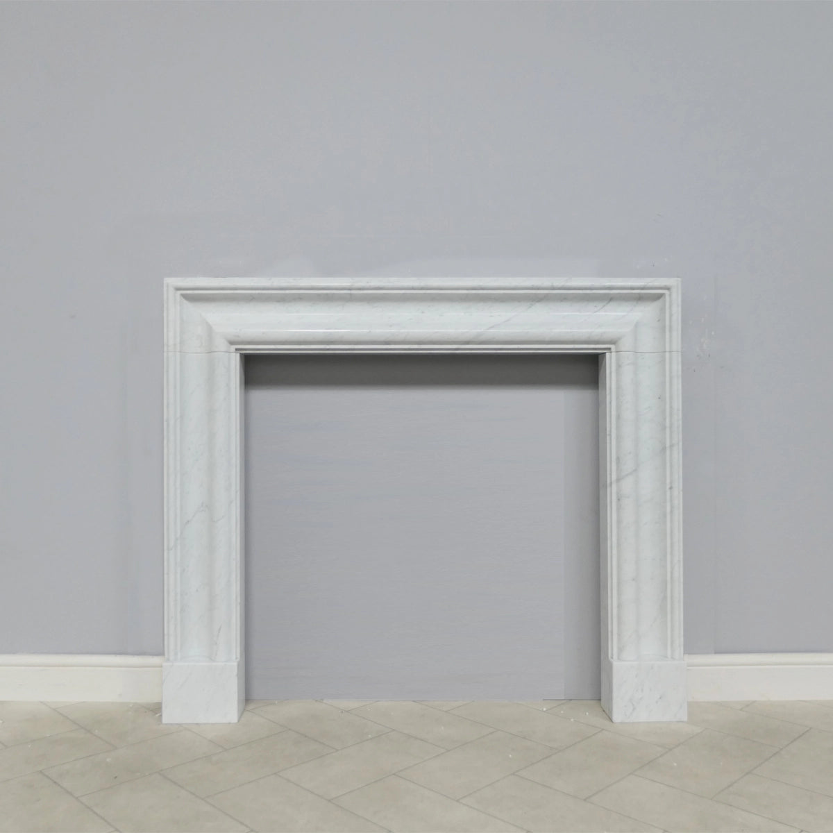 Marble Fireplace Surround - Bolection Bianca Carrara - Polished