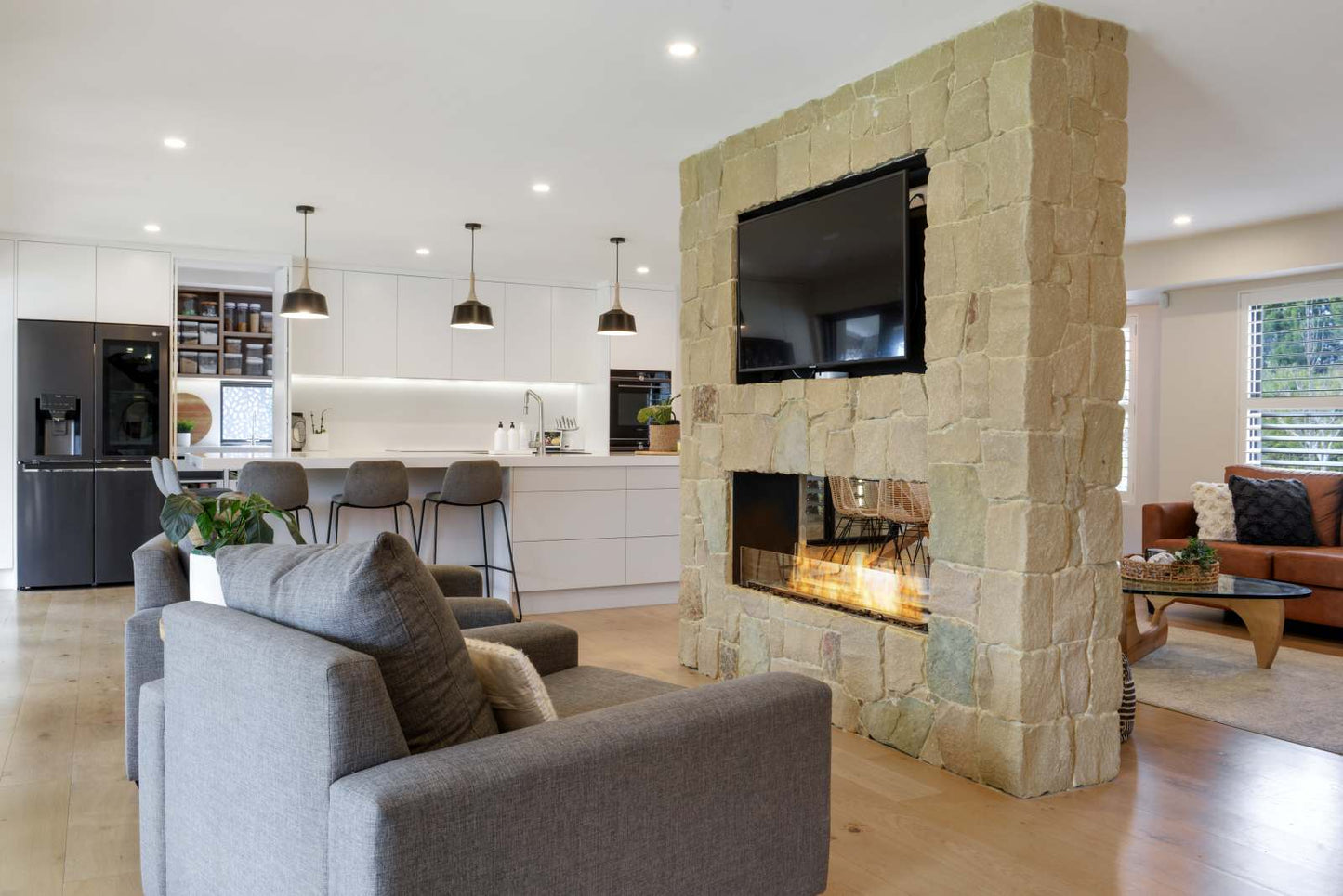 EcoSmart Flex Bioethanol Fireplace 50DB Double Sided Black