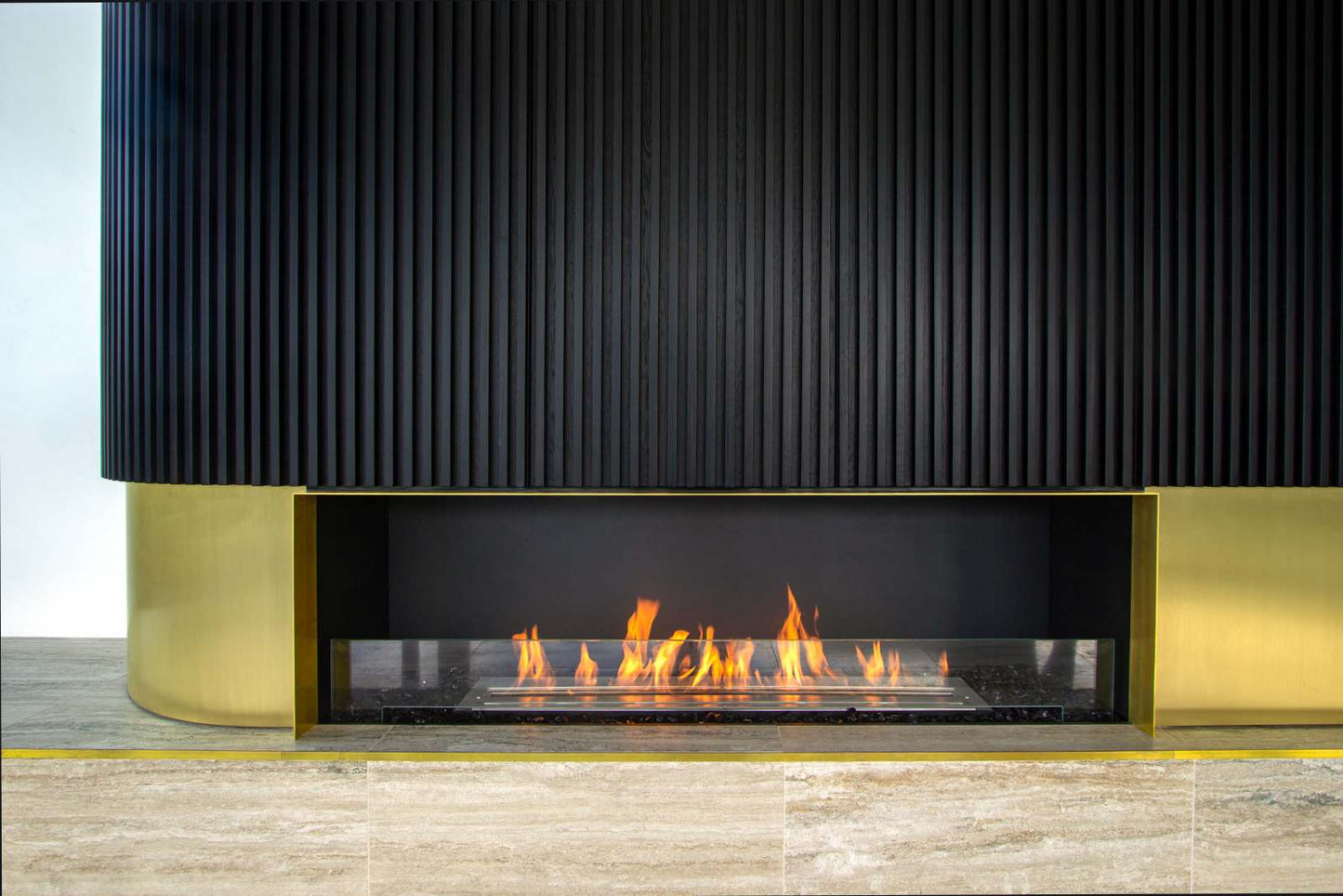 EcoSmart Flex Bioethanol Fireplace 68SS Single Sided Black