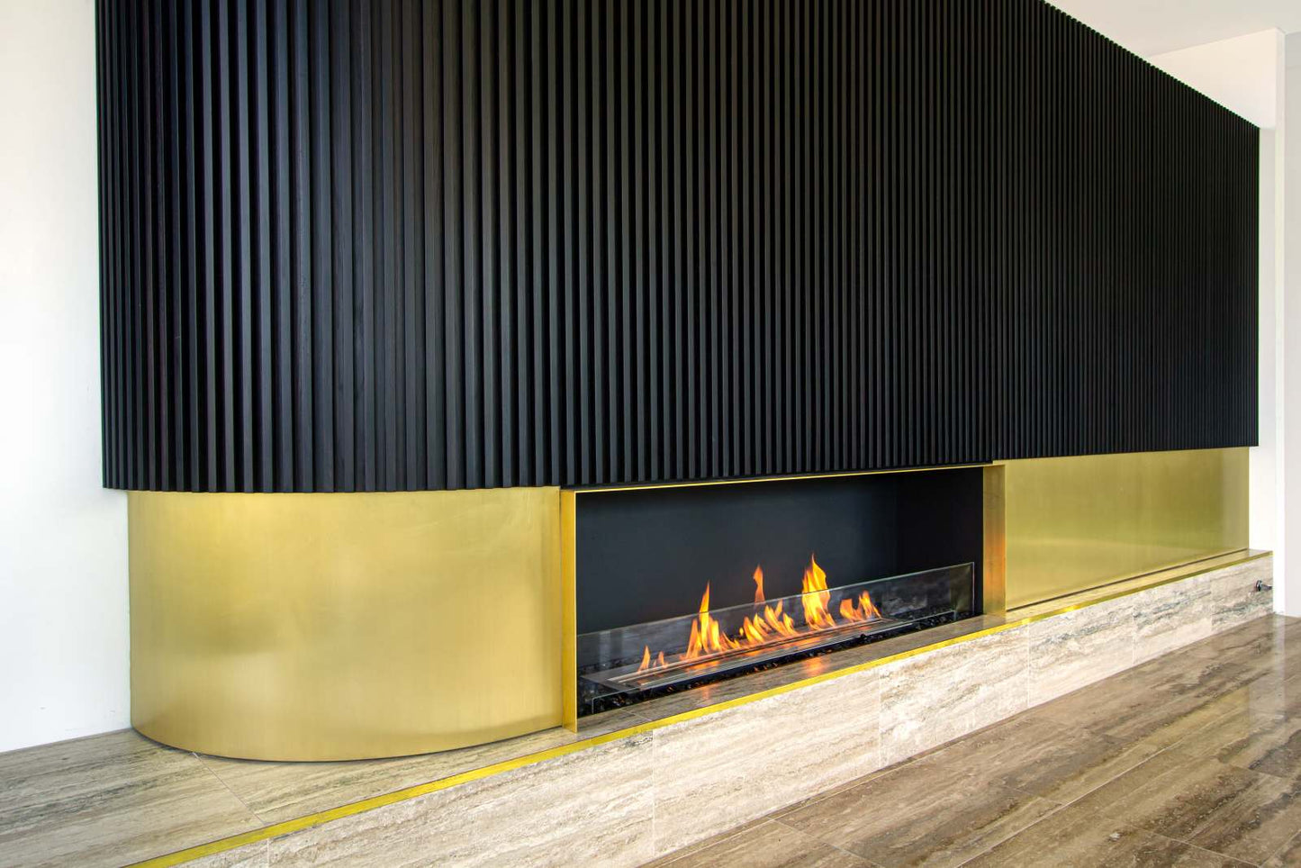 EcoSmart Flex Bioethanol Fireplace 68SS Single Sided Black