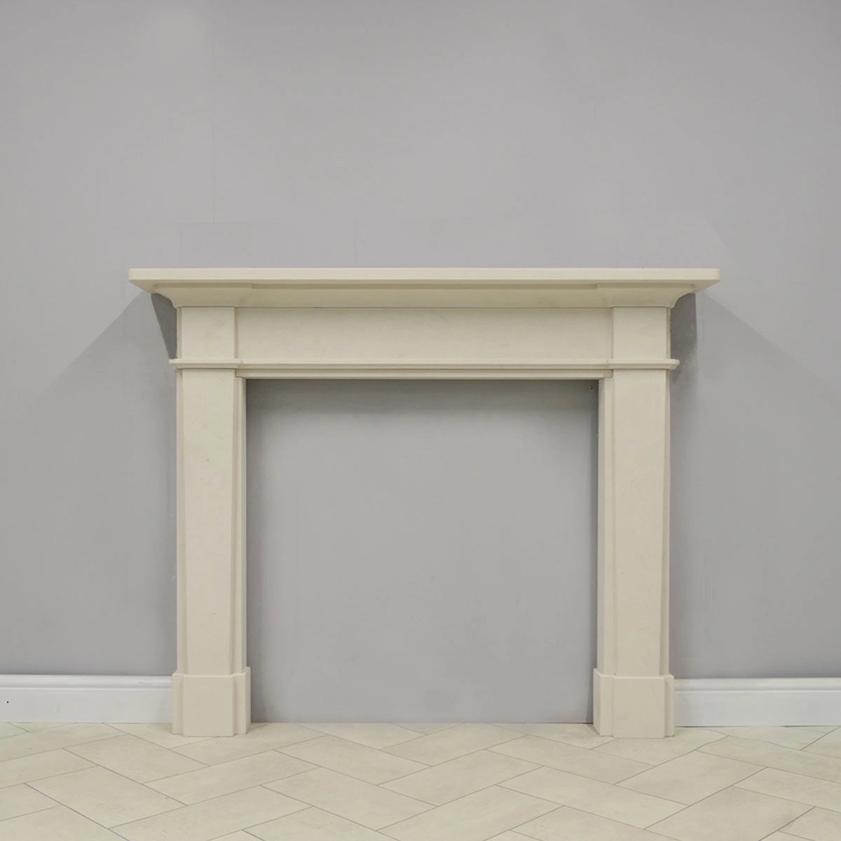 Limestone Fireplace Surround - Epsom Rosal Limestone