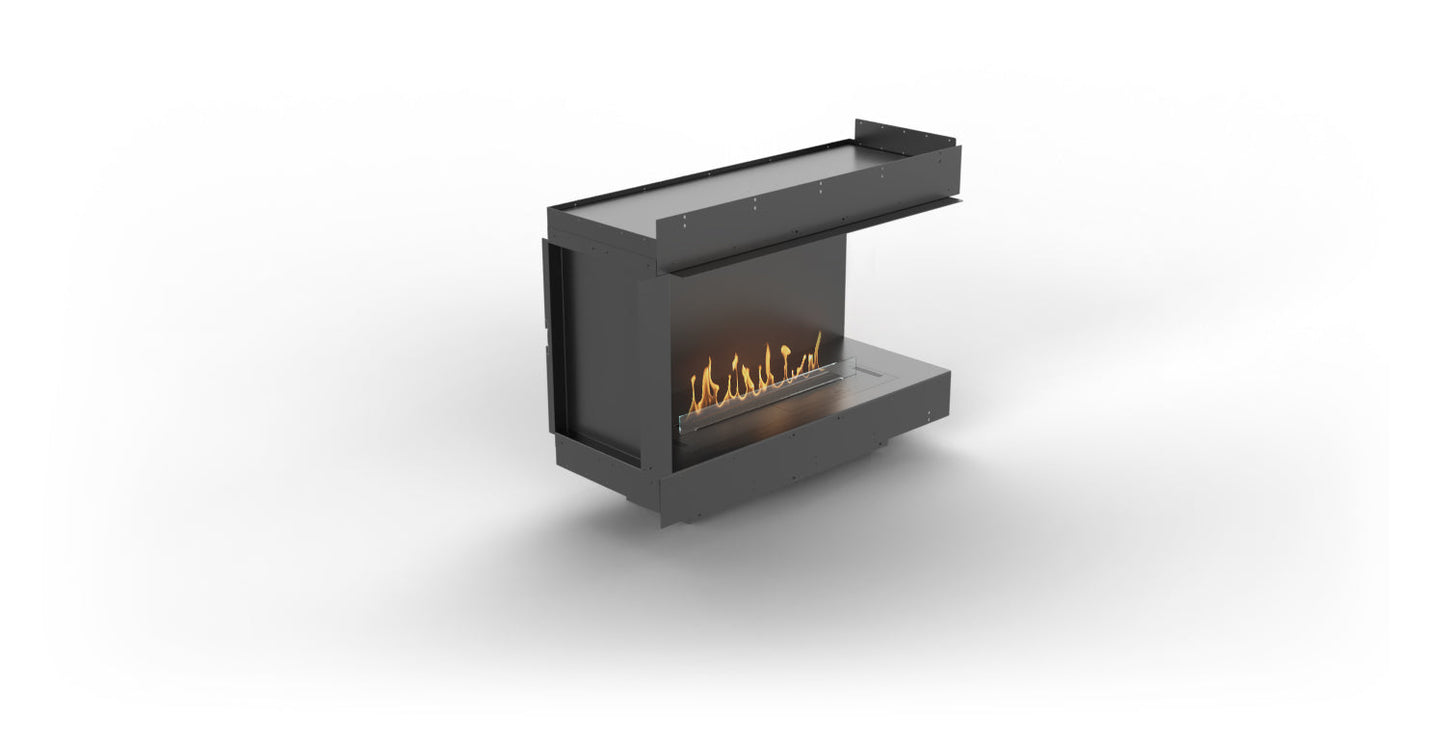 Planika Forma Bioethanol Fireplace - Forma 1000 Right Corner with FLA 4 plus 790