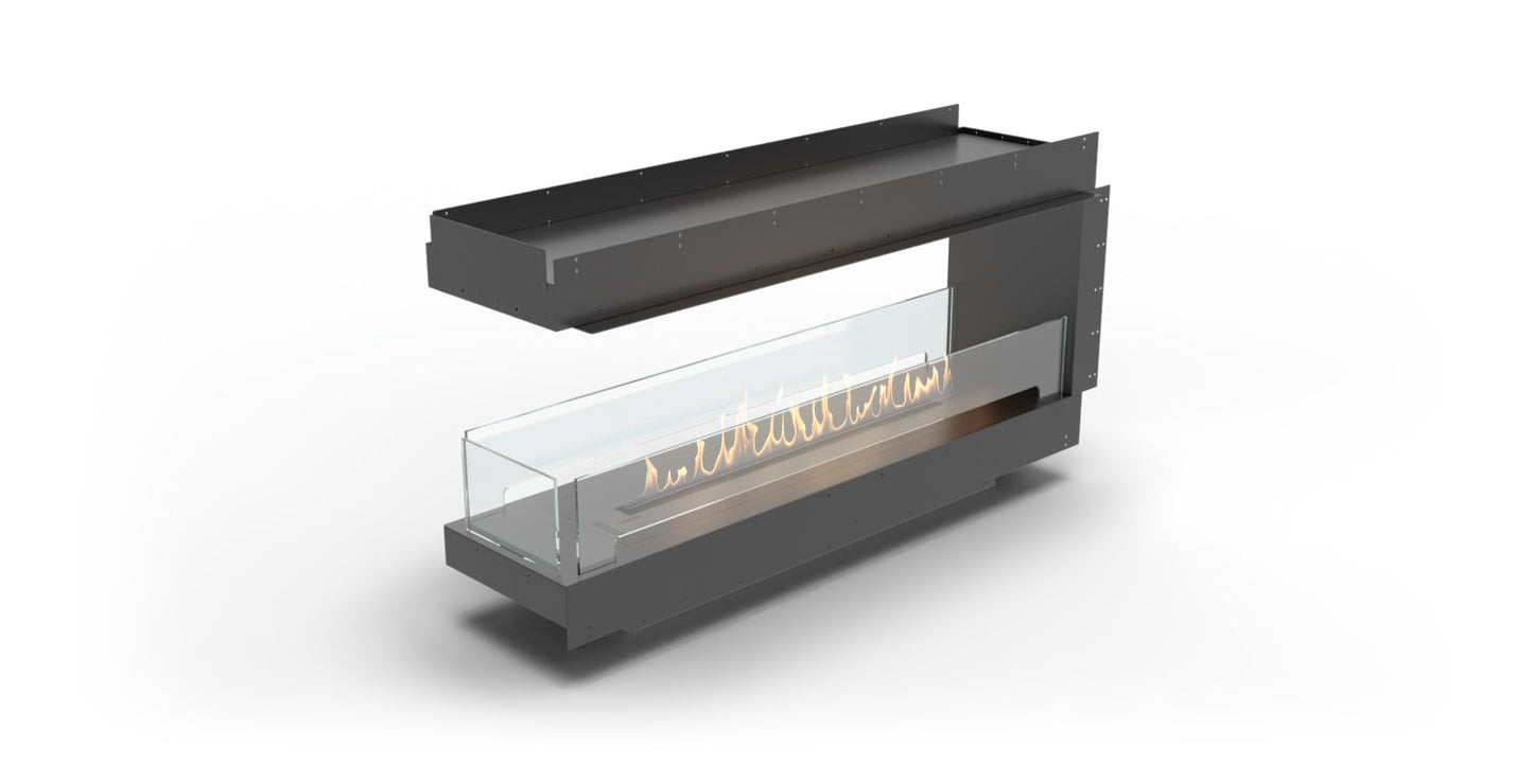 Planika Forma Bioethanol Fireplace - Forma 1500 Room Divider with FLA 4 1190