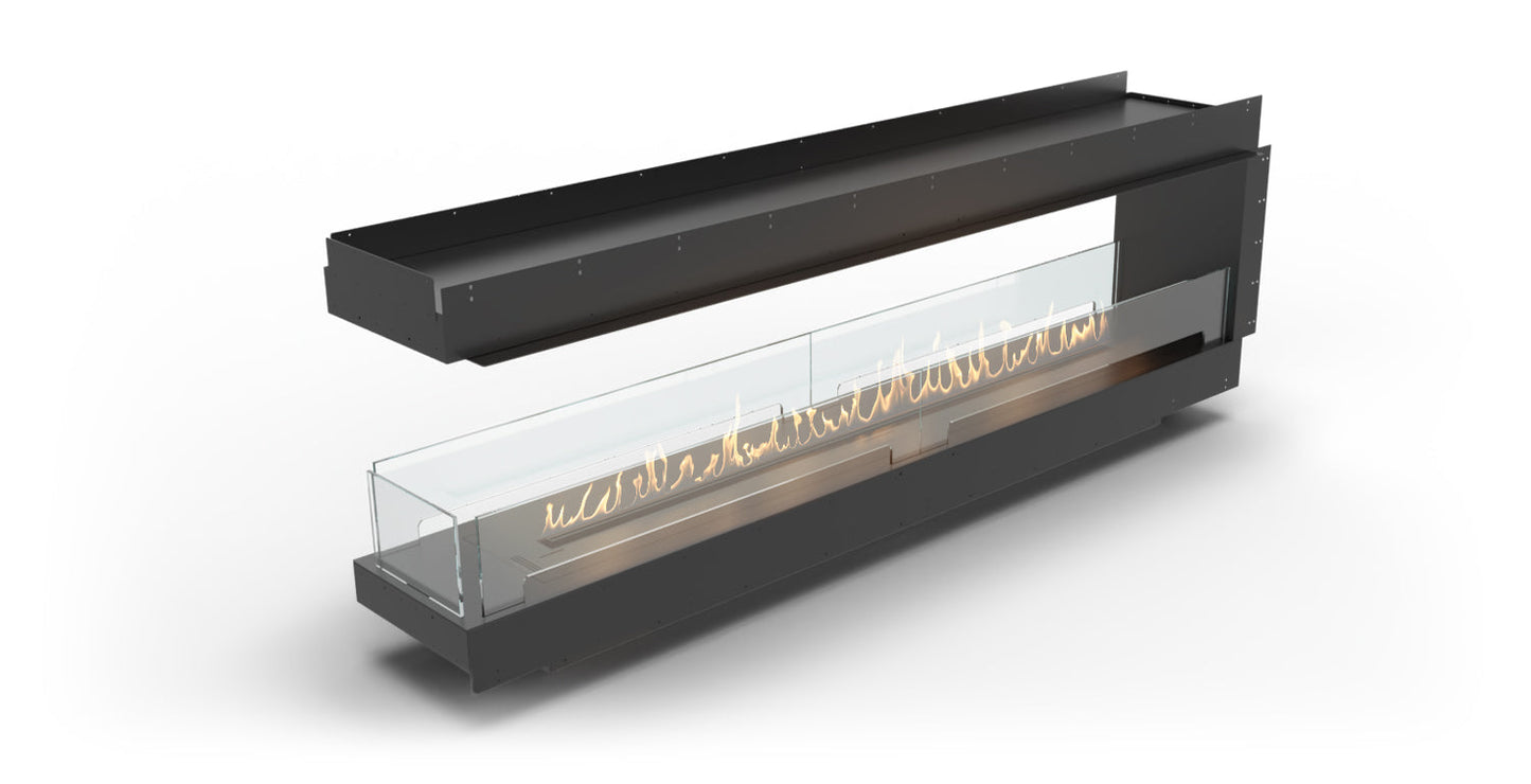 Planika Forma Bioethanol Fireplace - Forma 2300 Room Divider with FLA 4 1990