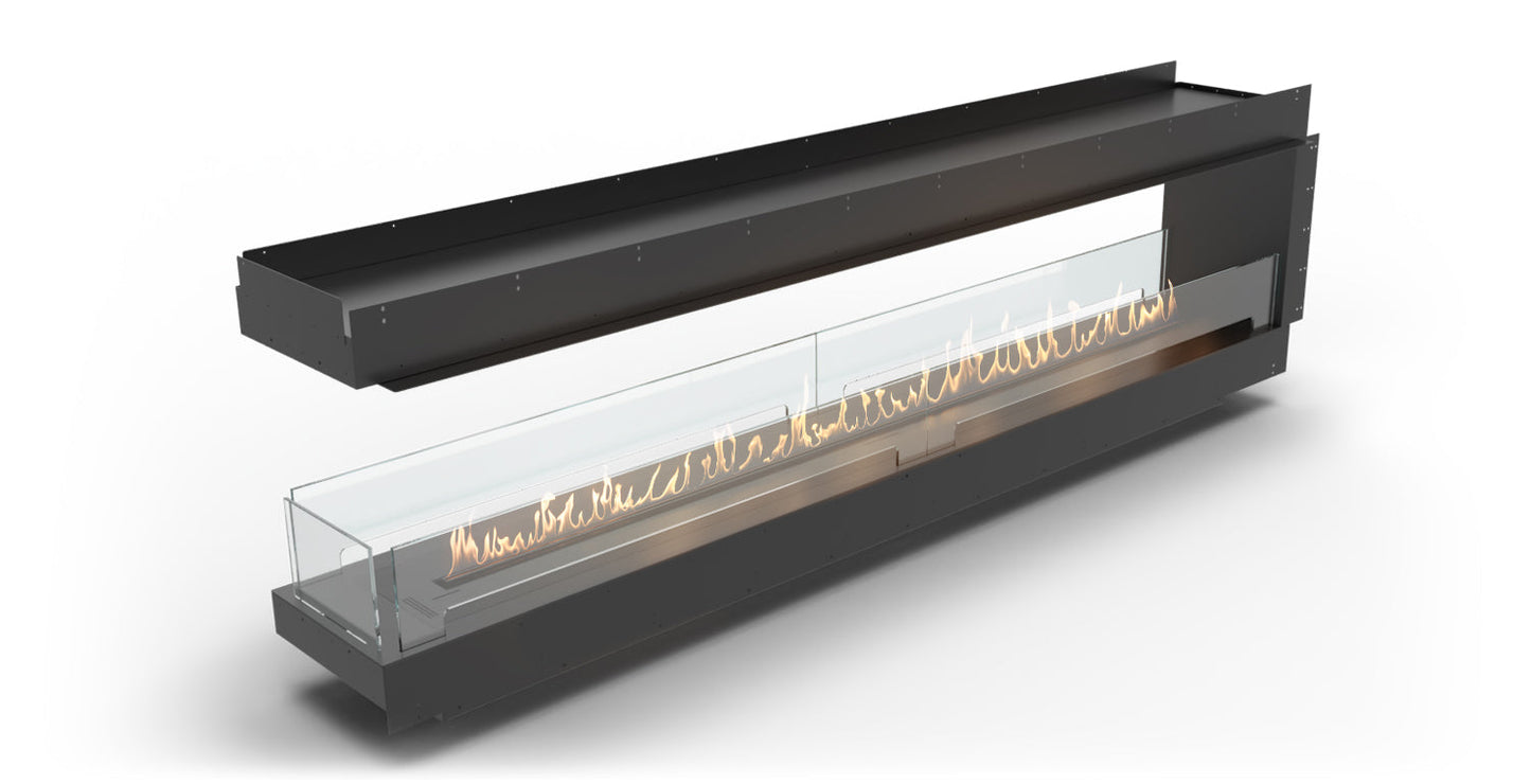 Planika Forma Bioethanol Fireplace - Forma 2700 Room Divider with FLA 4 plus 2490