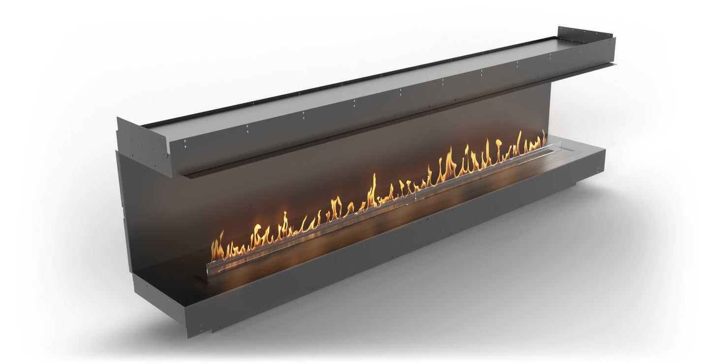 Planika Forma Bioethanol Fireplace - Forma 2700 Three Sided with FLA 4 plus 2490
