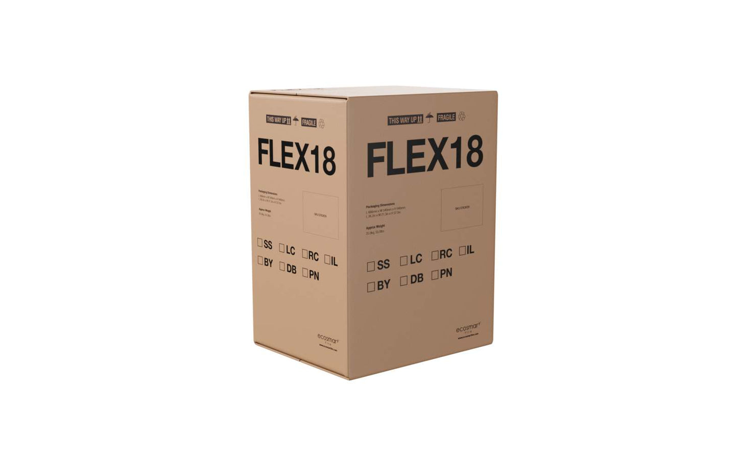 EcoSmart Flex Bioethanol Fireplace 18SS Single Sided Black