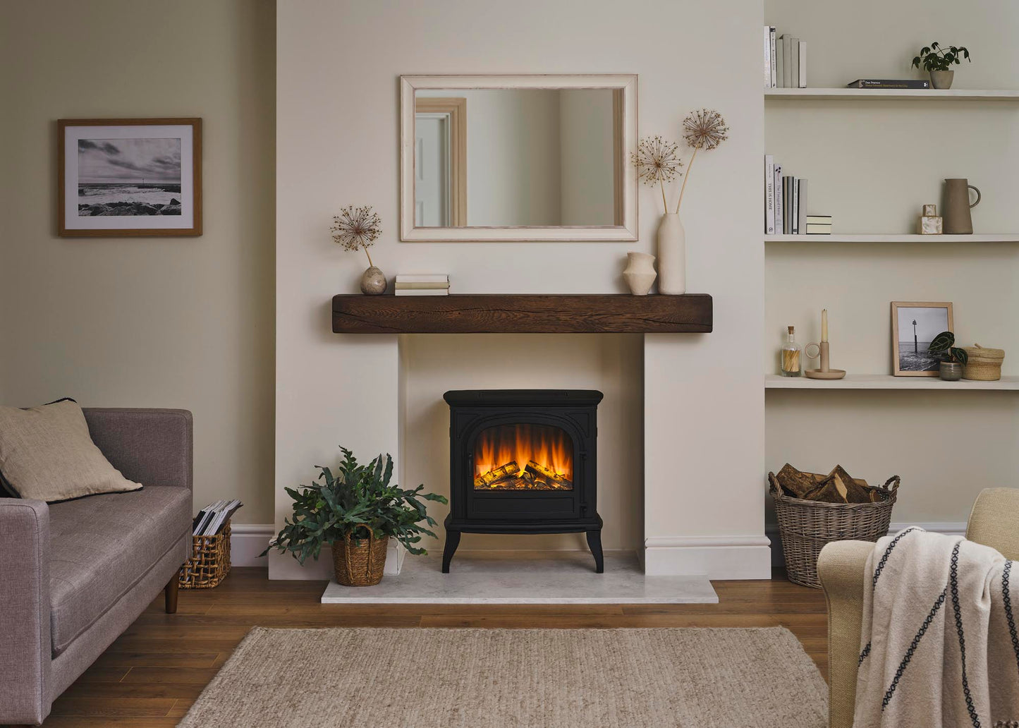 British Fires Hinton - Iron Electric Stove