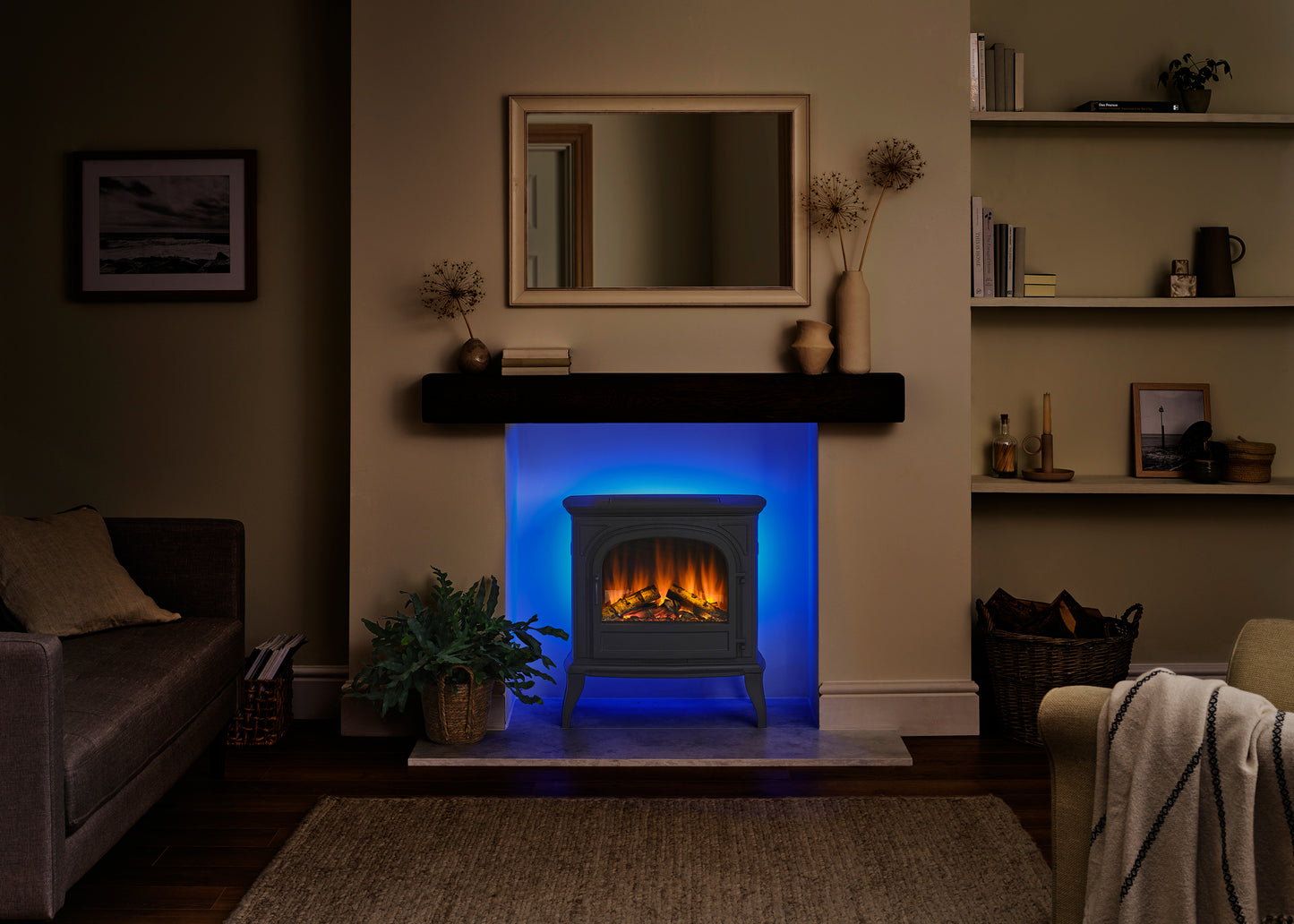 British Fires Hinton - Iron Electric Stove