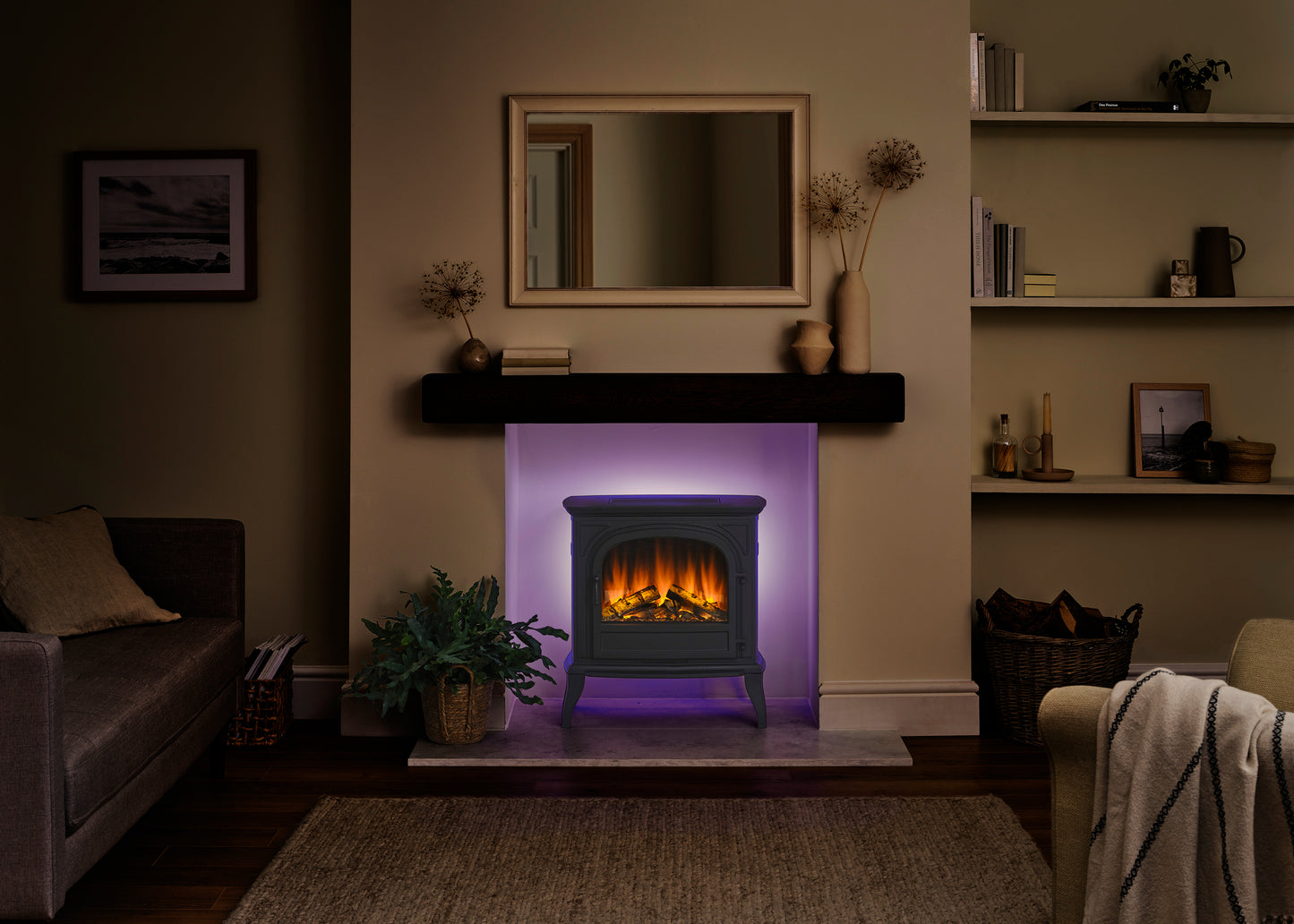 British Fires Hinton - Iron Electric Stove