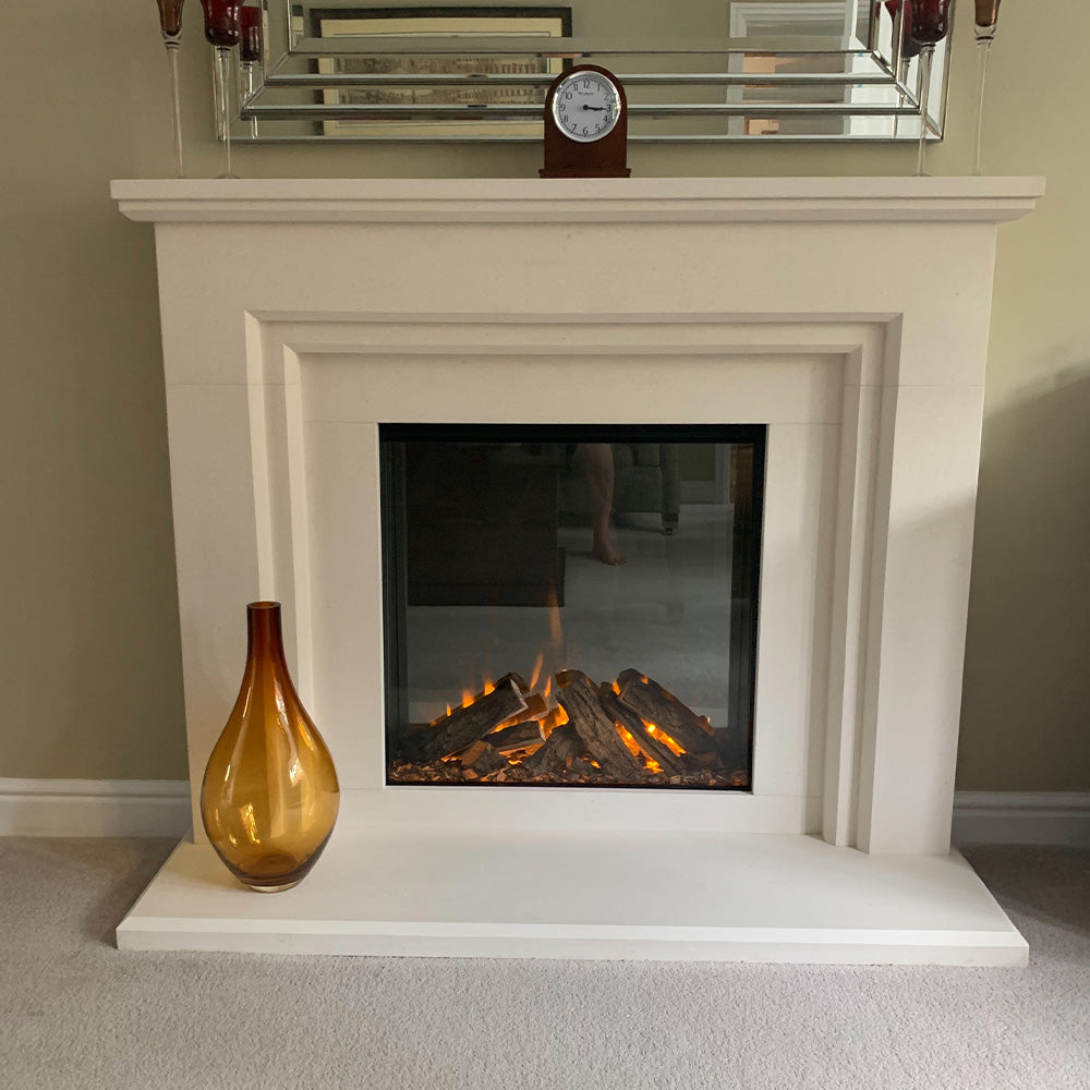 Lefondra Limestone Fireplace Surround