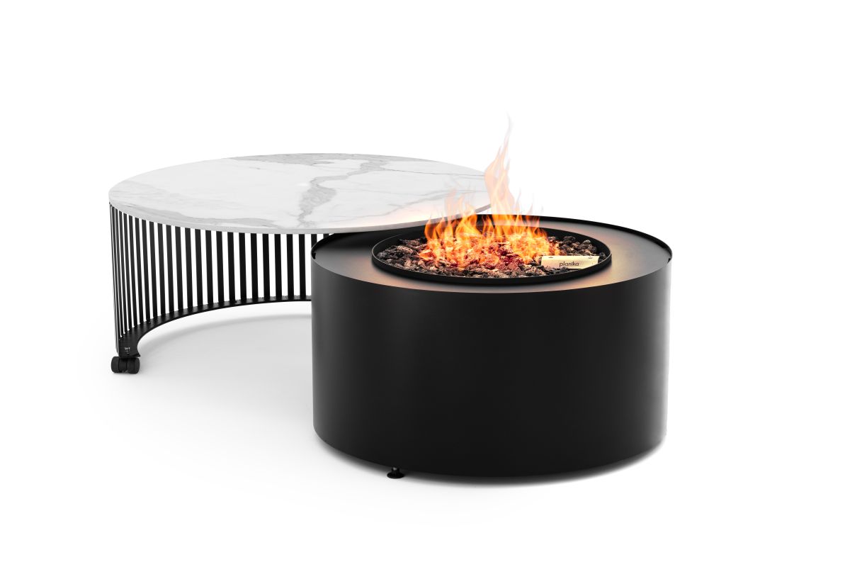 Planika Pivot Table Daze Outdoor Gas Fireplace Firetable
