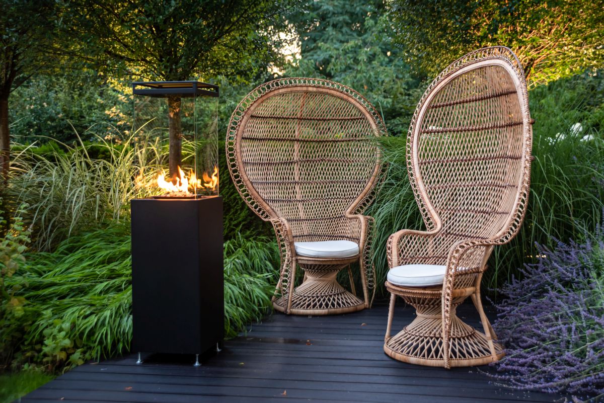 Planika Lighthouse Outdoor Gas Fireplace Firebox