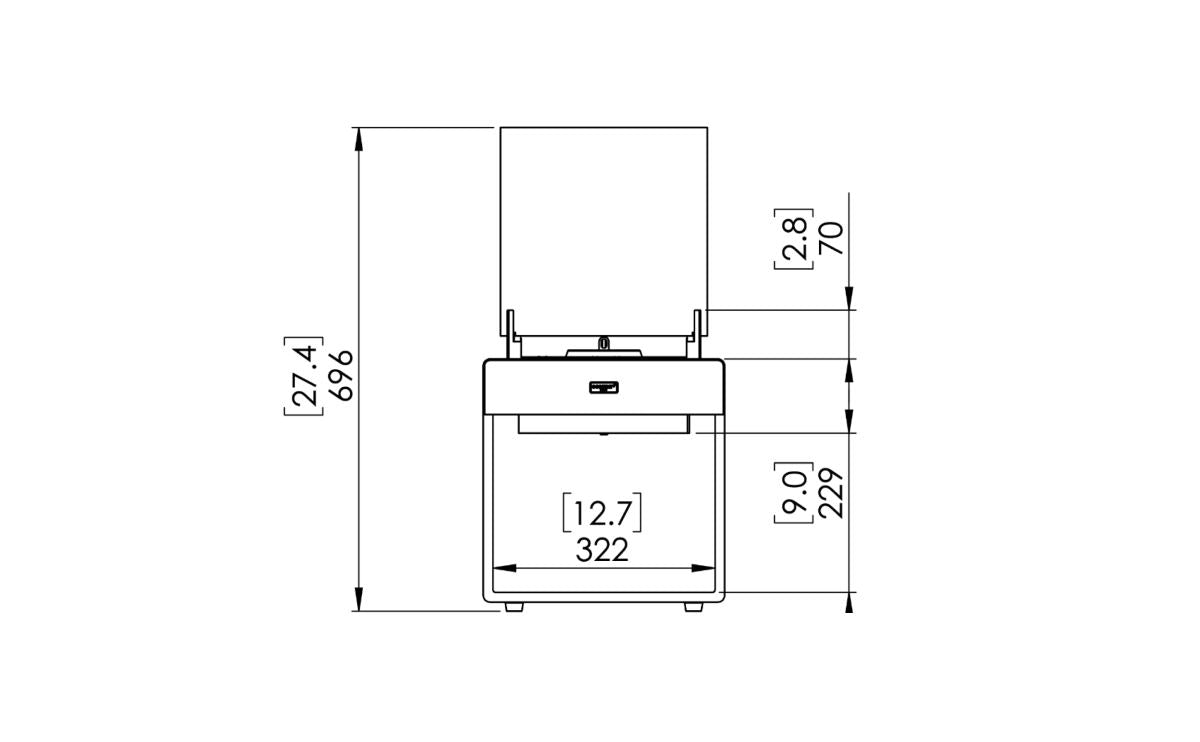 EcoSmart Fire Bioethanol Free Standing Pop 3L
