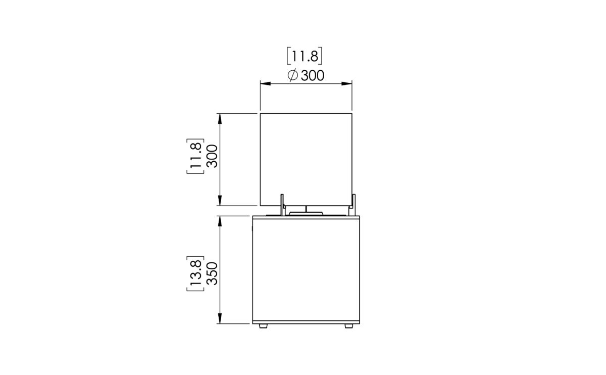 EcoSmart Fire Bioethanol Free Standing Pop 3L
