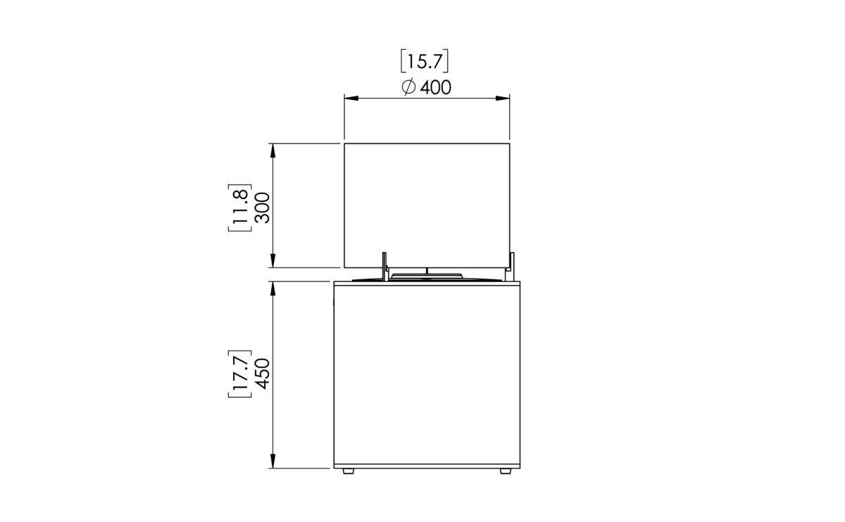 EcoSmart Fire Bioethanol Free Standing Pop 8L