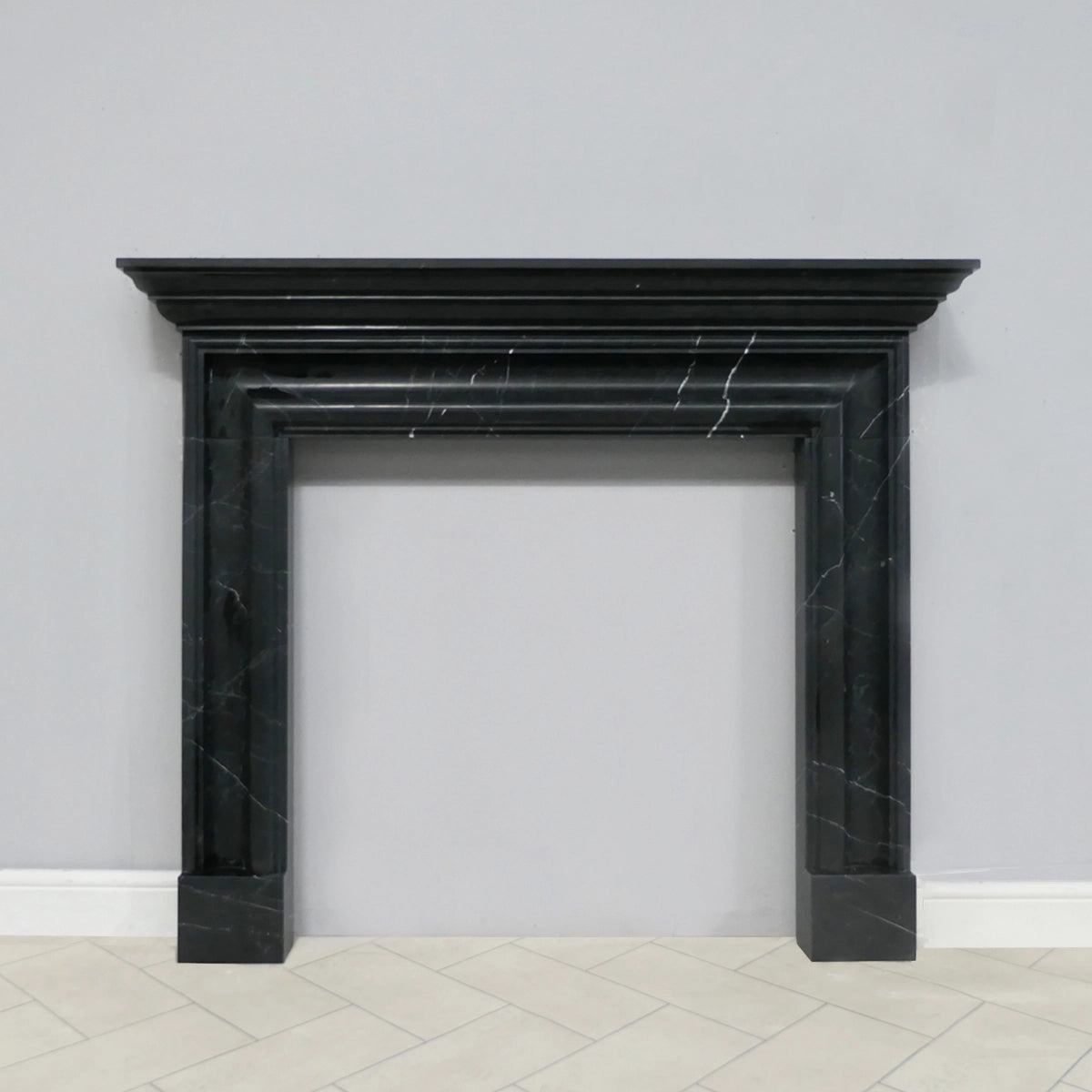 Marble Fireplace Surround - Salisbury Bolection Nero Marquina - Honed
