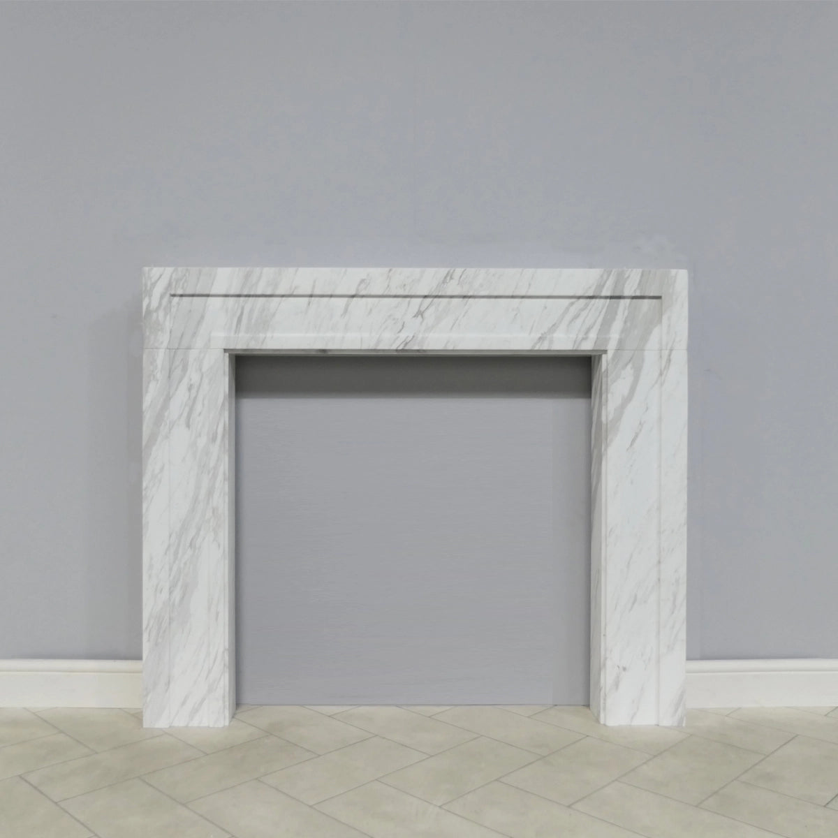 Marble Fireplace Surround - Shoreditch 52" Volakas - Polished