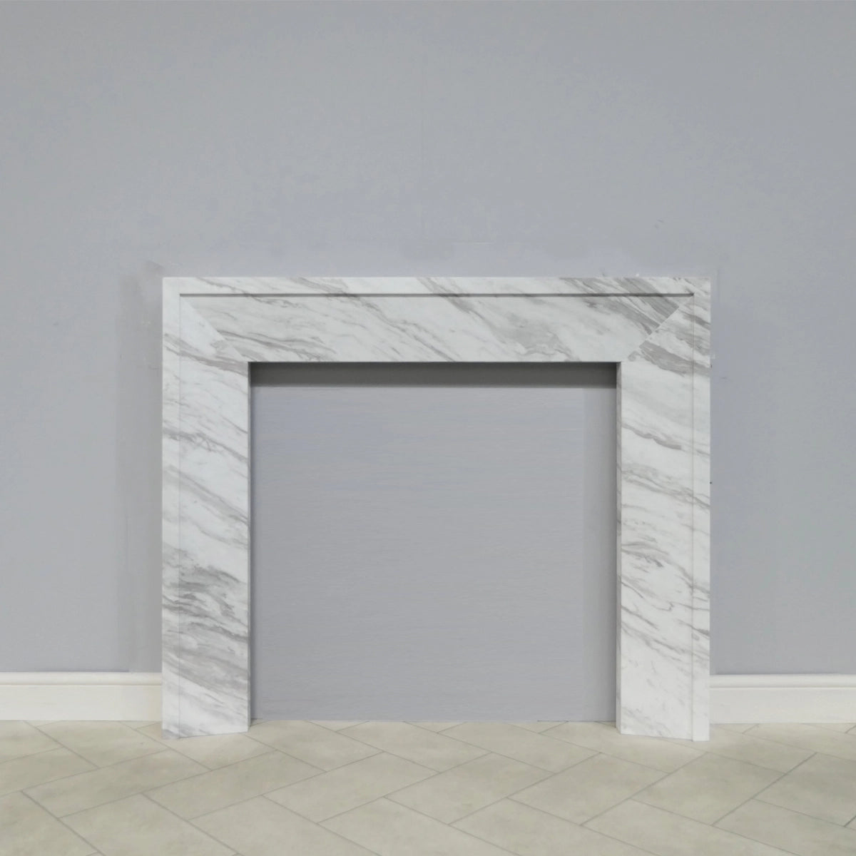 Marble Fireplace Surround - Stockholm Volakas - Polished