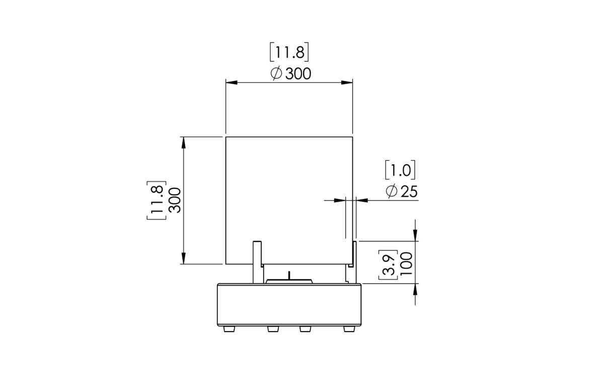 EcoSmart Fire Bioethanol Free Standing T-Lite 3