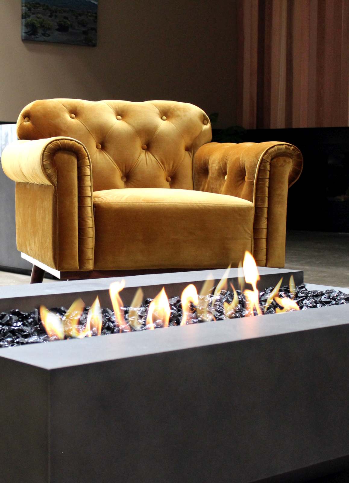 EcoSmart Fire Cosmo 50 Bioethanol Fire Pit Table Natural