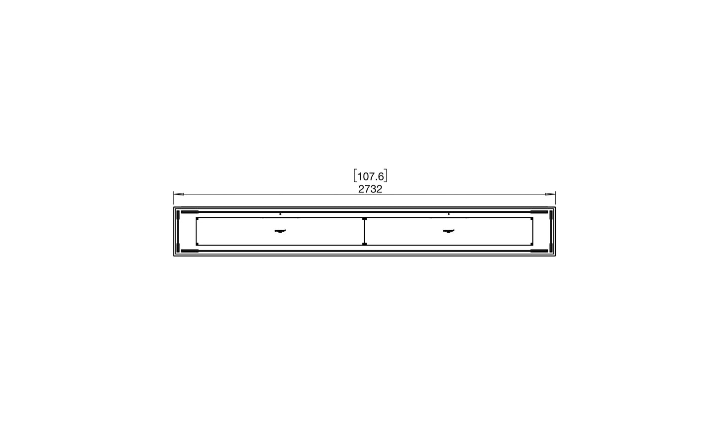 EcoSmart Flex Bioethanol Fireplace 104BN Bench Black