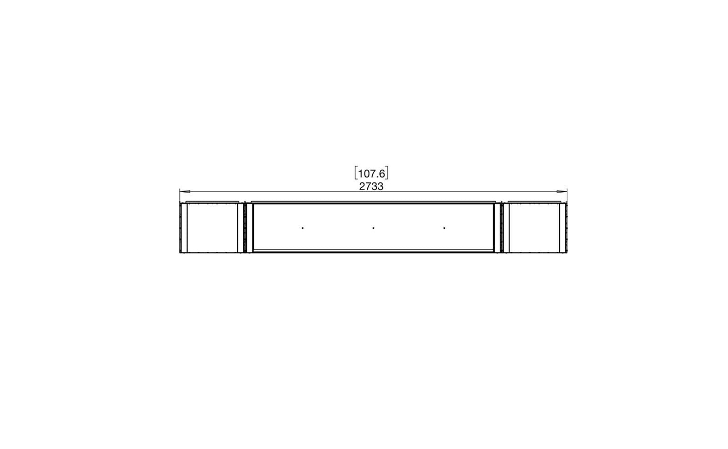 EcoSmart Flex Bioethanol Fireplace 104BY BX2 Bay Black
