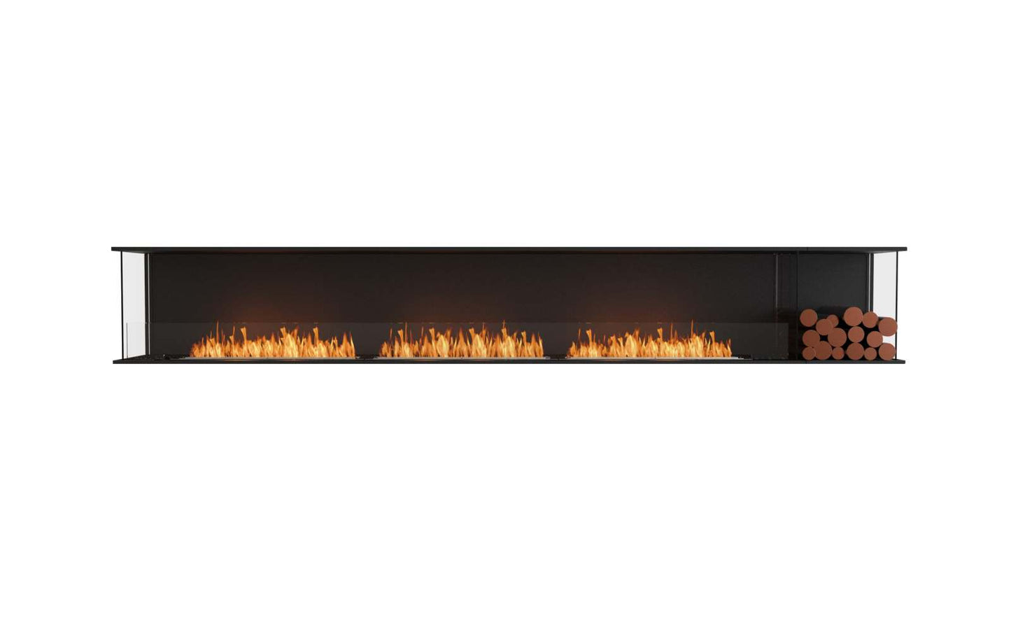 EcoSmart Flex Bioethanol Fireplace 140BY BXR Bay Black