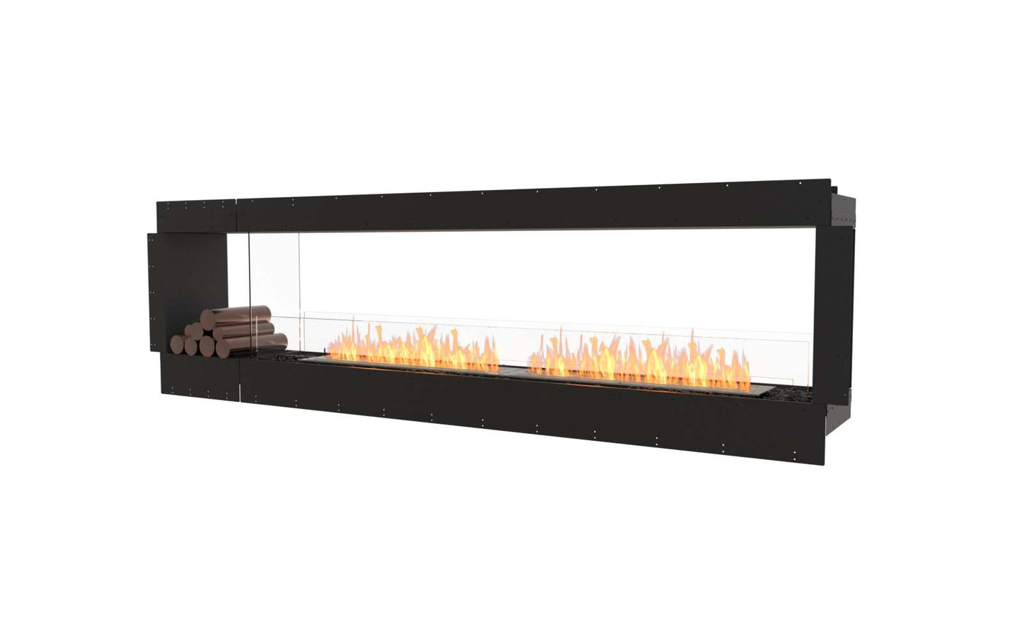 EcoSmart Flex Bioethanol Fireplace 104DB BX1 Double Sided Black