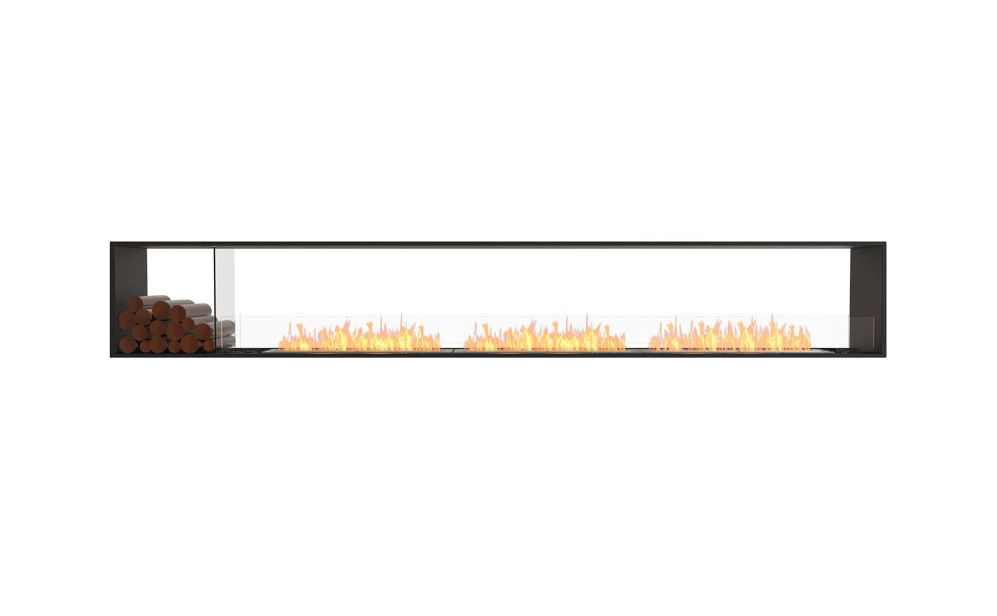EcoSmart Flex Bioethanol Fireplace 140DB BX1 Double Sided Black