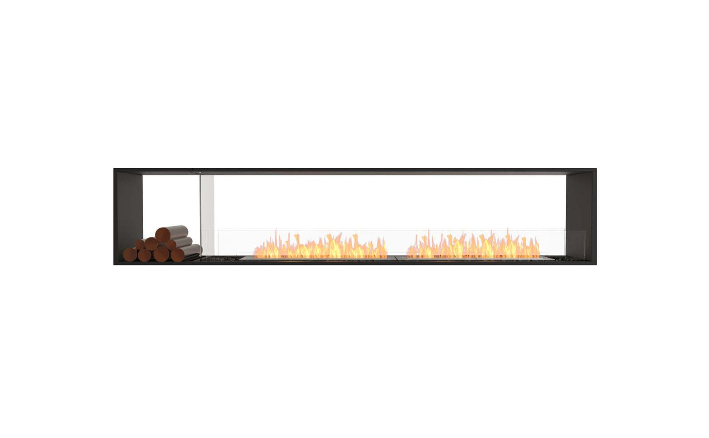 EcoSmart Flex Bioethanol Fireplace 104DB BX1 Double Sided Black