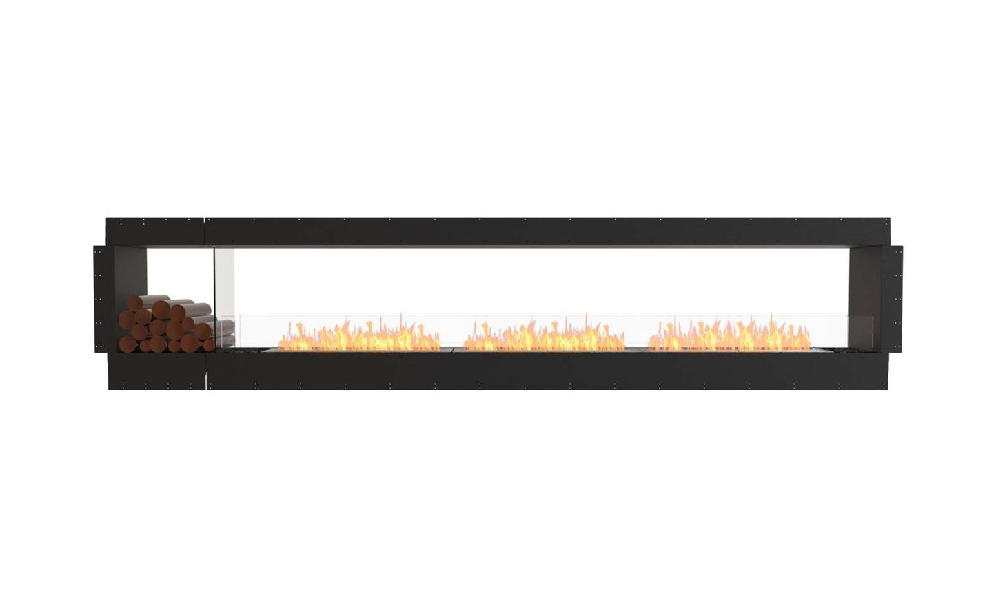 EcoSmart Flex Bioethanol Fireplace 140DB BX1 Double Sided Black