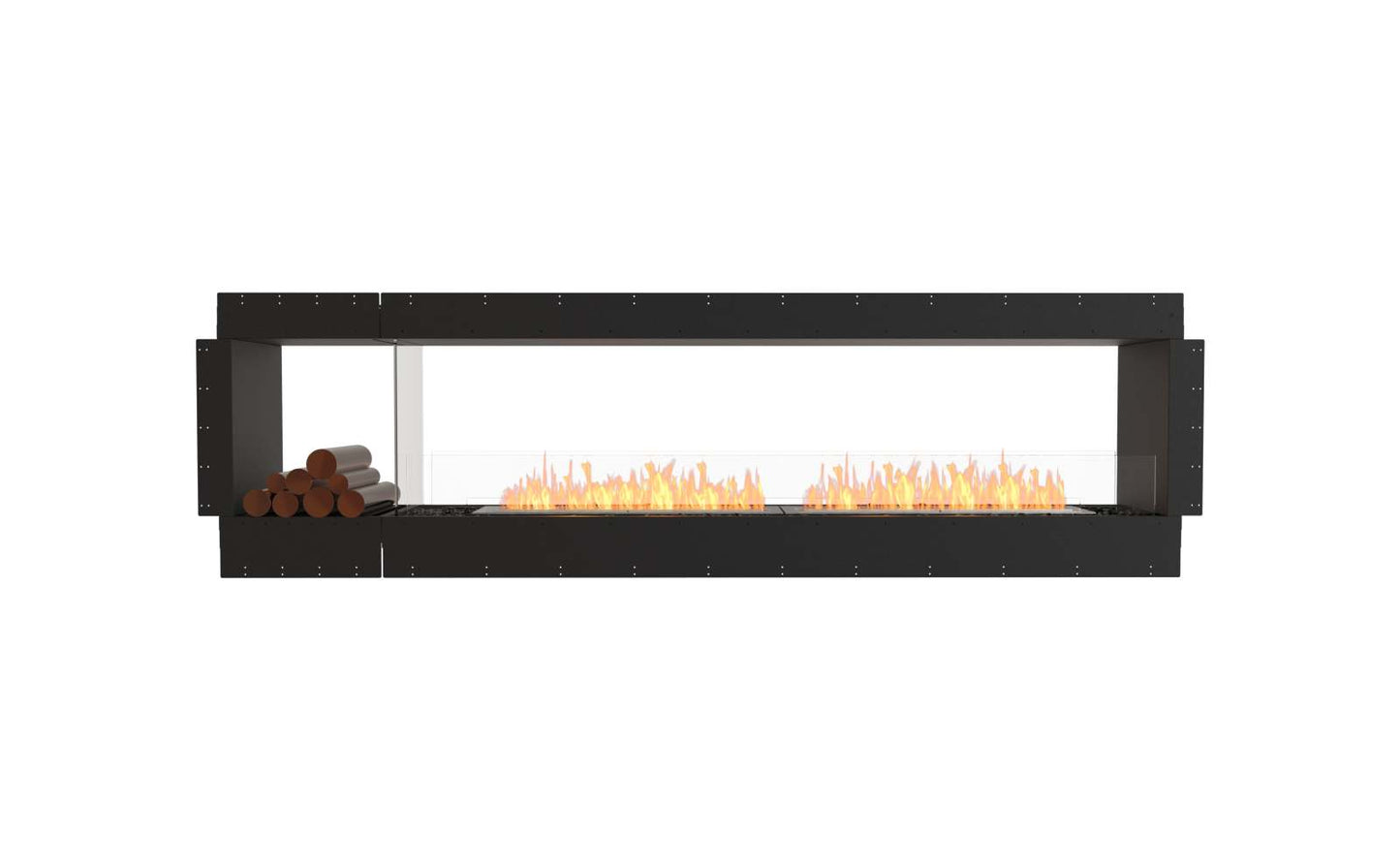 EcoSmart Flex Bioethanol Fireplace 104DB BX1 Double Sided Black