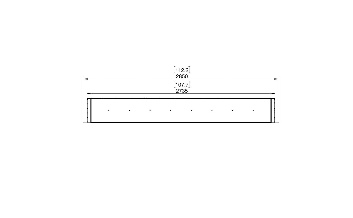EcoSmart Flex Bioethanol Fireplace 104DB Double Sided Black