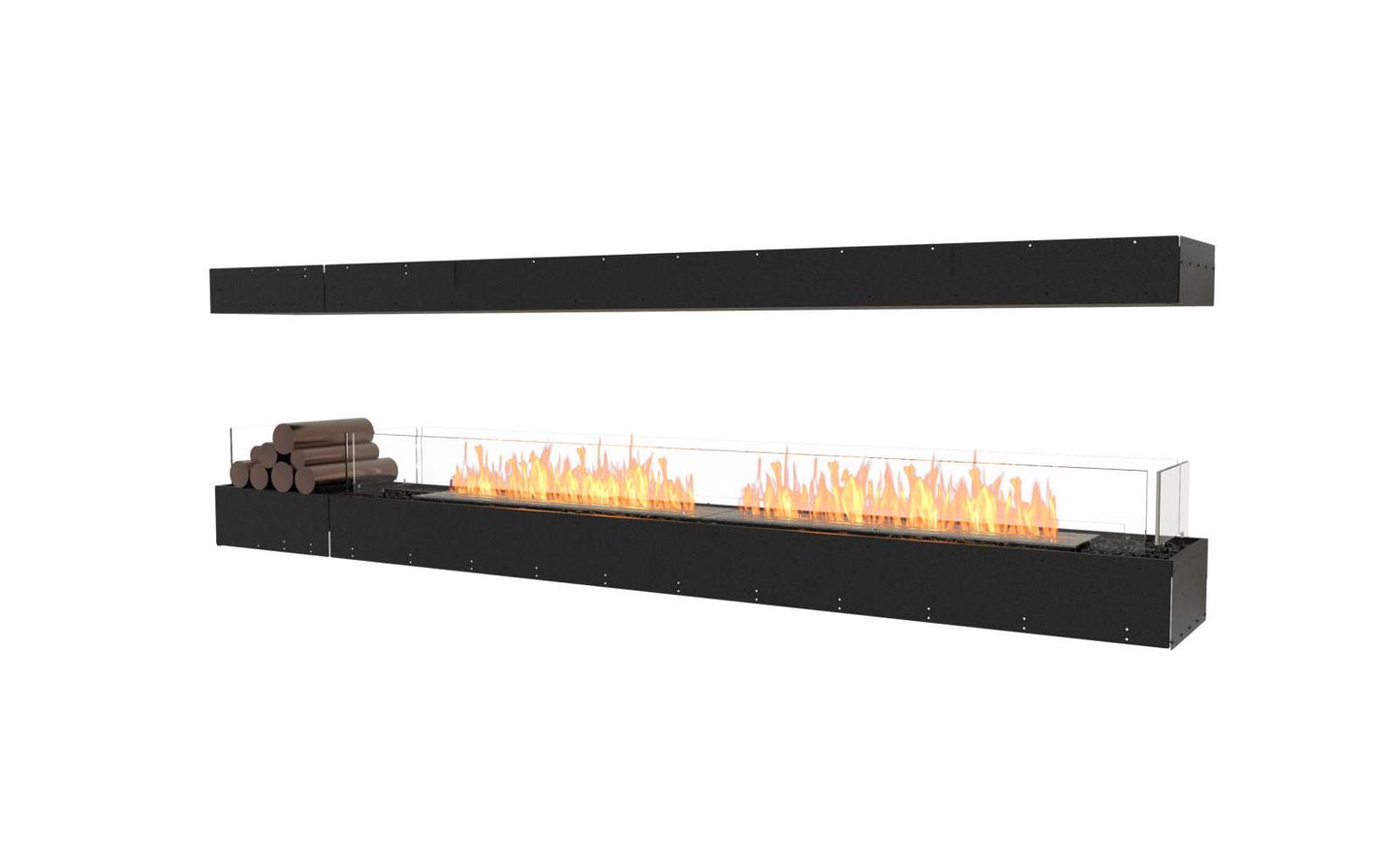 EcoSmart Flex Bioethanol Fireplace 104IL BX1 Island Black