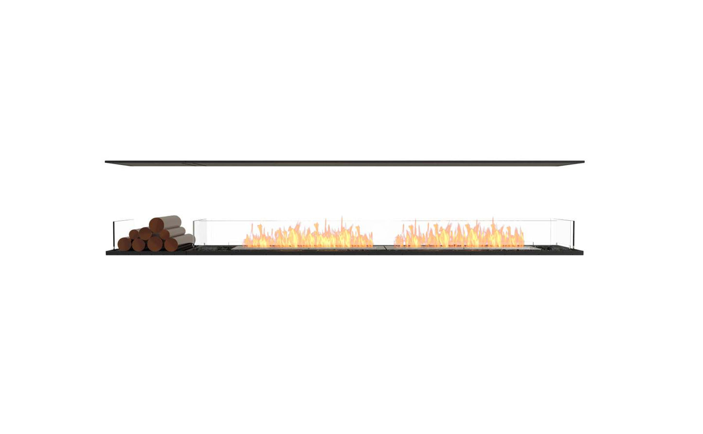 EcoSmart Flex Bioethanol Fireplace 104IL BX1 Island Black