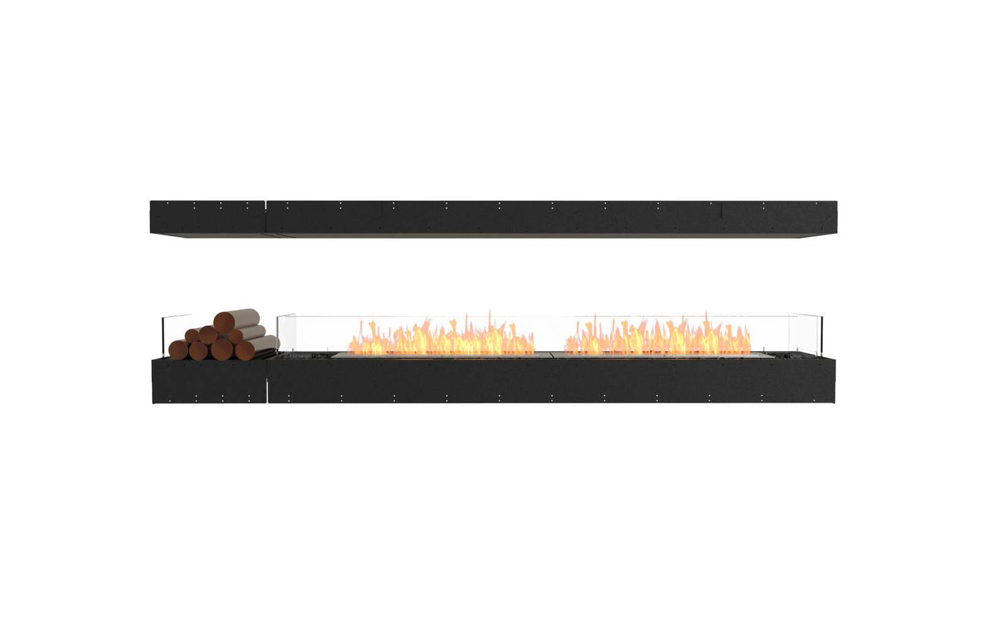 EcoSmart Flex Bioethanol Fireplace 104IL BX1 Island Black