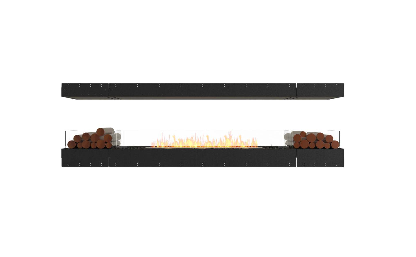 EcoSmart Flex Bioethanol Fireplace 104IL BX2 Island Black