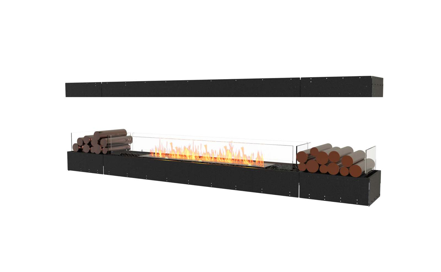 EcoSmart Flex Bioethanol Fireplace 104IL BX2 Island Black