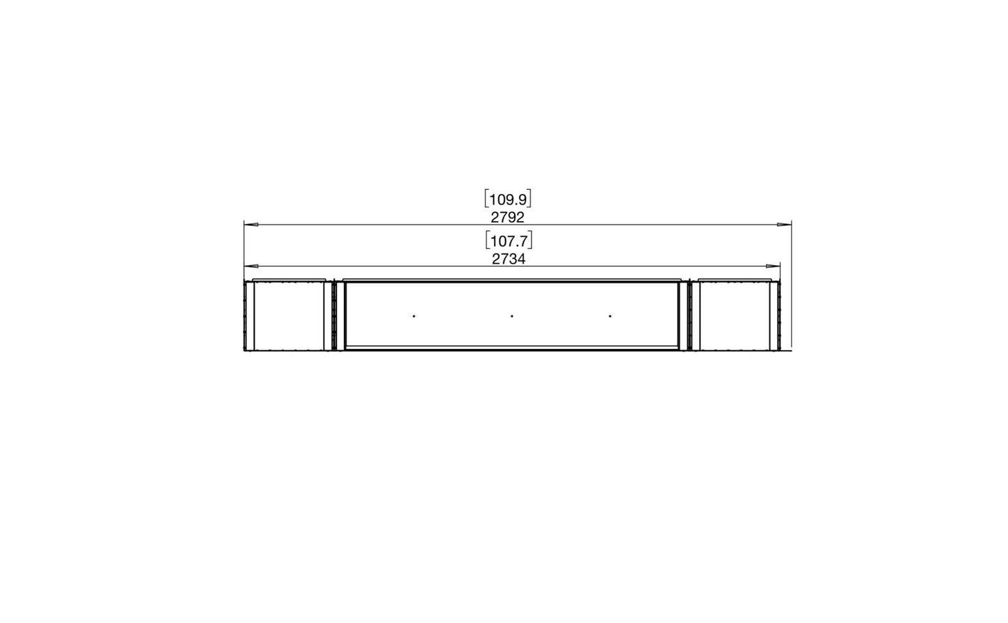 EcoSmart Flex Bioethanol Fireplace 104LC BX2 Left Corner Black