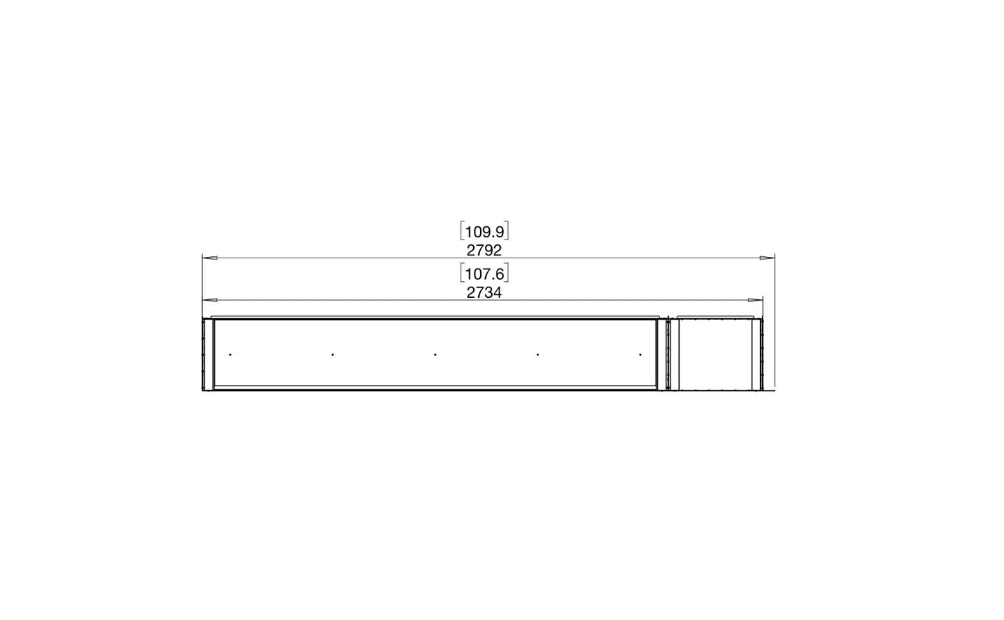 EcoSmart Flex Bioethanol Fireplace 104LC BXR Left Corner Black