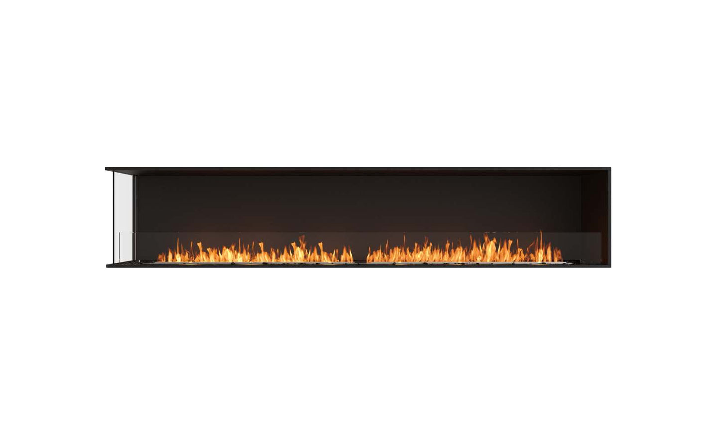 EcoSmart Flex Bioethanol Fireplace 104LC Left Corner Black