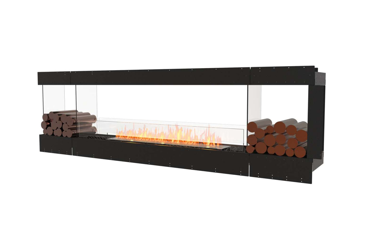 EcoSmart Flex Bioethanol Fireplace 104PN BX2 Peninsula Black