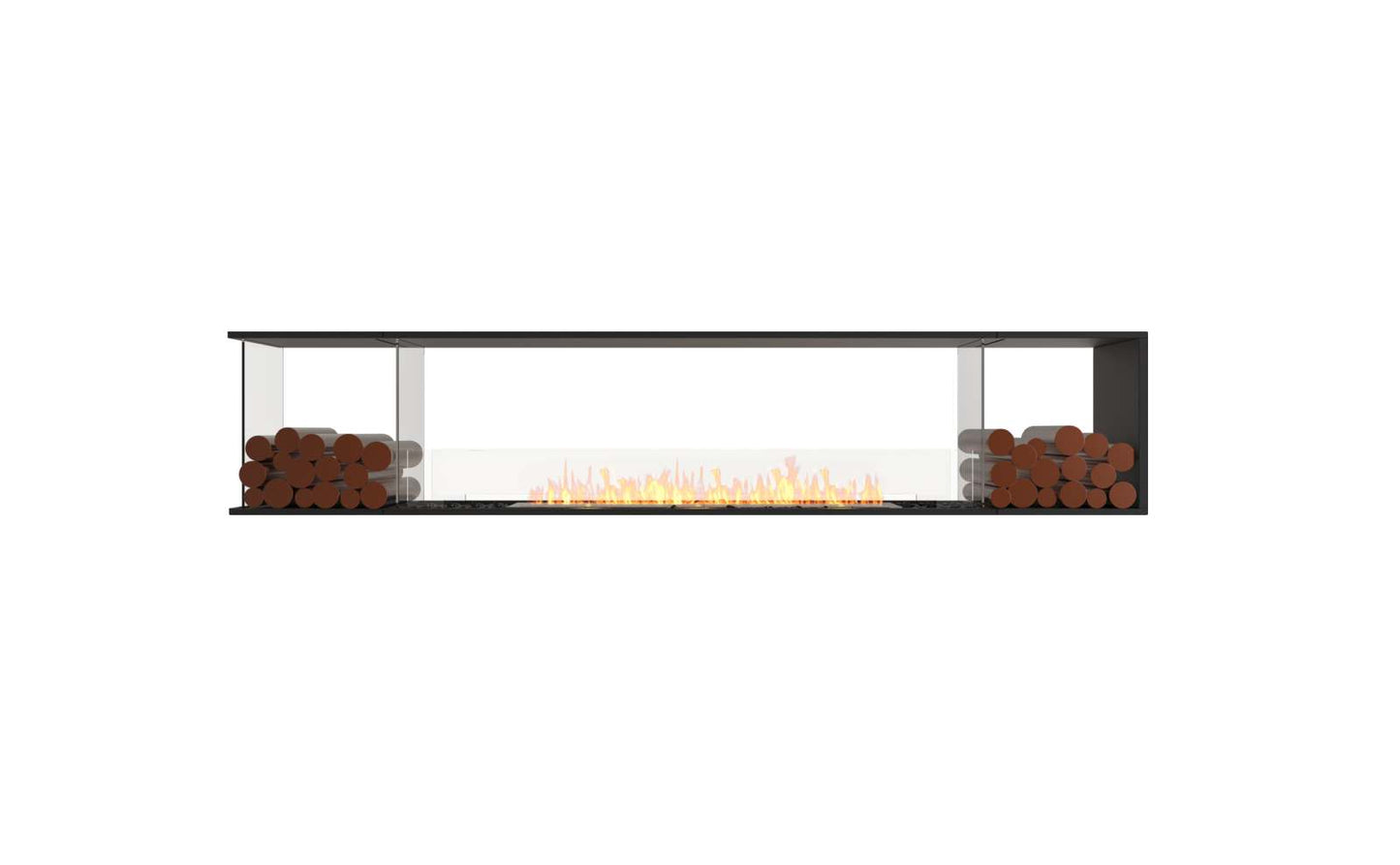 EcoSmart Flex Bioethanol Fireplace 104PN BX2 Peninsula Black
