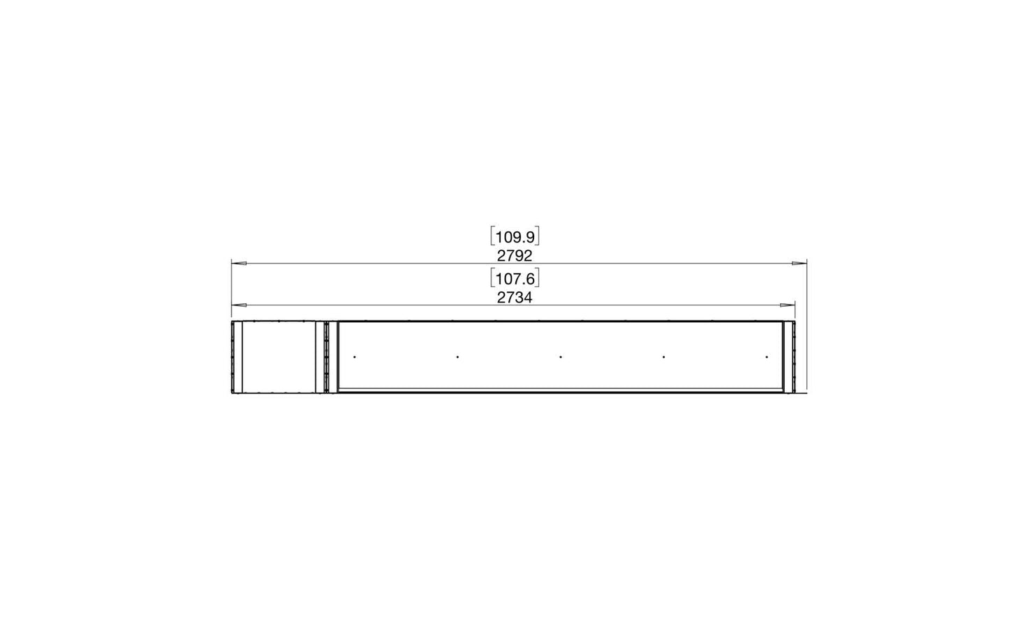EcoSmart Flex Bioethanol Fireplace 104PN BXL Peninsula Black
