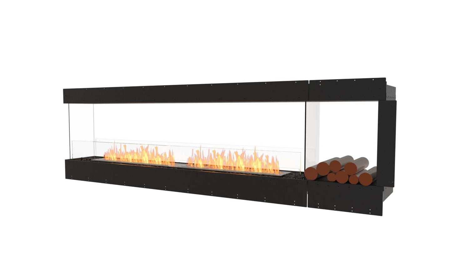EcoSmart Flex Bioethanol Fireplace 104PN BXR Peninsula Black