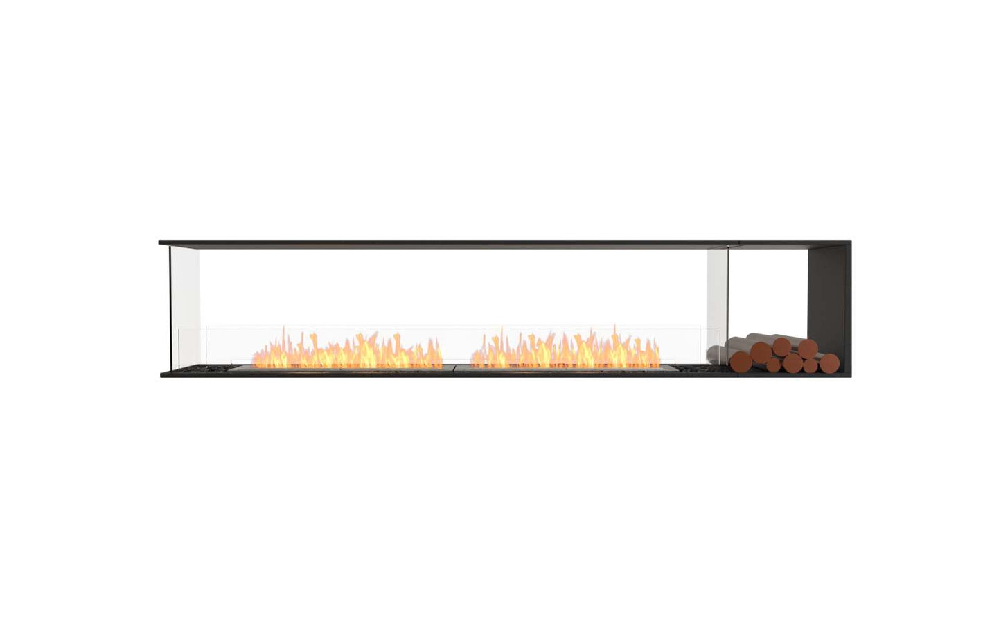 EcoSmart Flex Bioethanol Fireplace 104PN BXR Peninsula Black
