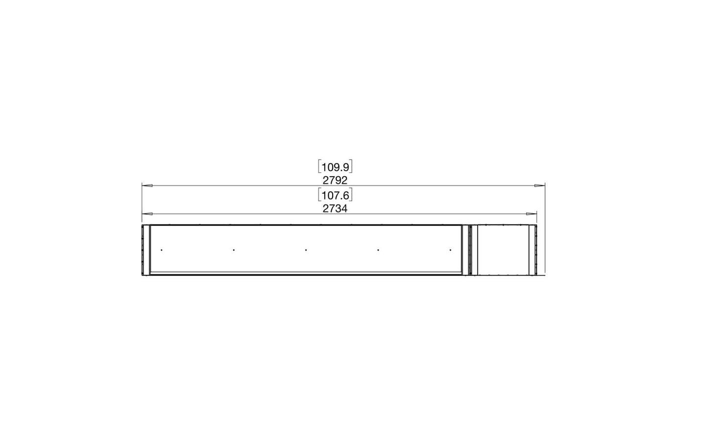 EcoSmart Flex Bioethanol Fireplace 104PN BXR Peninsula Black